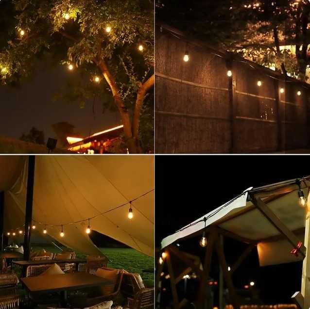 Градински гирлянд с 10 бр солярни лампи 5 метра