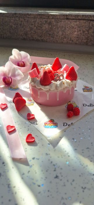 Соева свещ торта