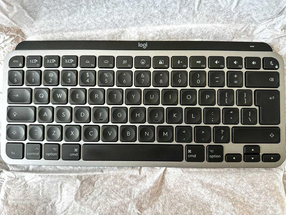Tastatura Logitech MX Keys S Mini pentru MAC / Windows, Bluetooth, US INTL layout, Space Grey