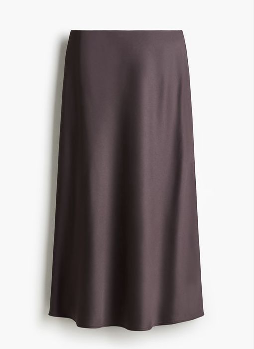 Сатенена миди пола H&M - XS