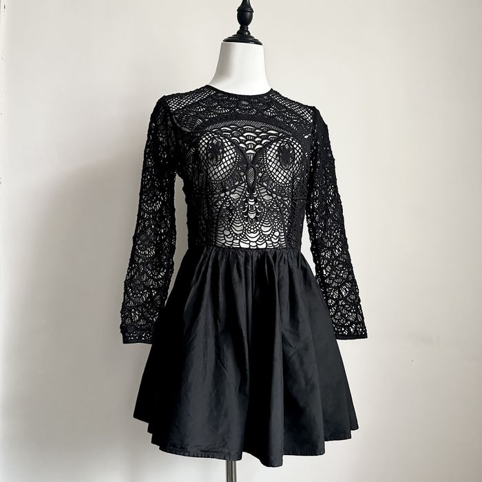 RED Valentino оригинальное готическое мини-платье