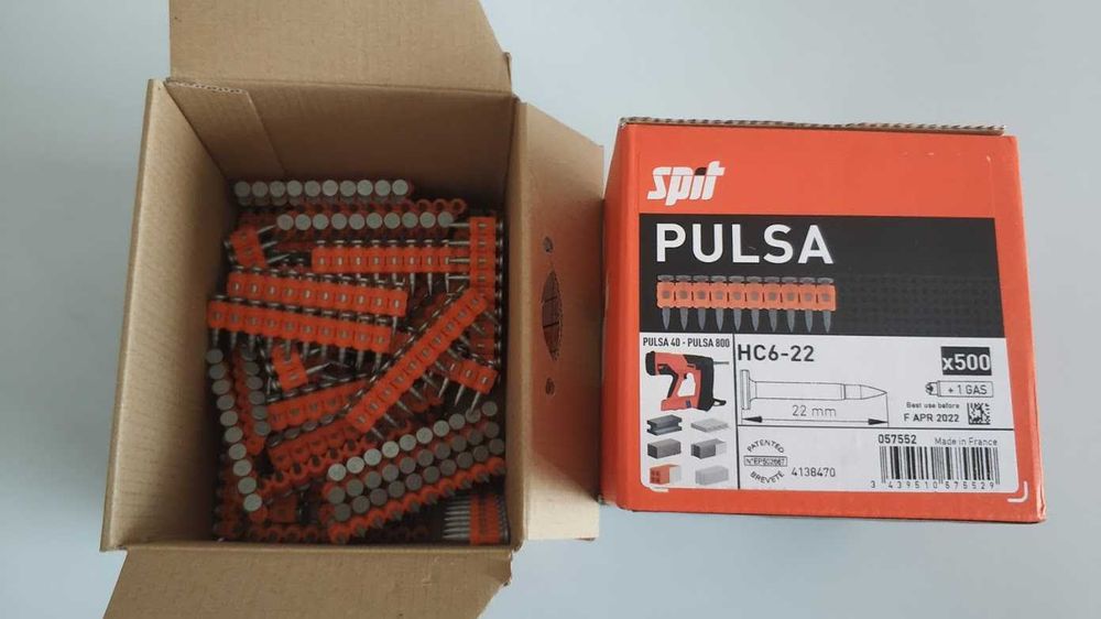 Пирони газ PULSA SPIT P40, 800,700,спит пулса wurth