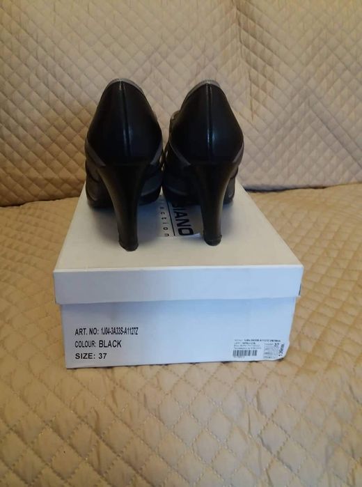 Черно-сиви дамски обувки Фабиано Номер 37