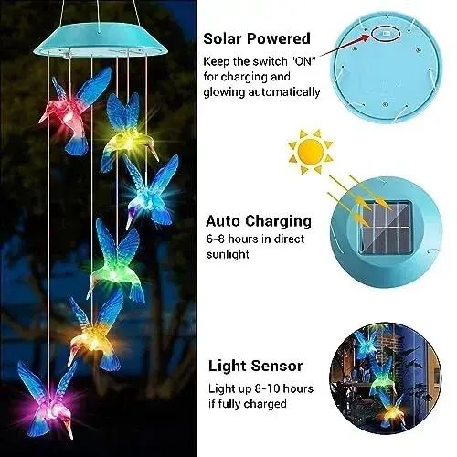 Соларна лампа Колибри Декорация