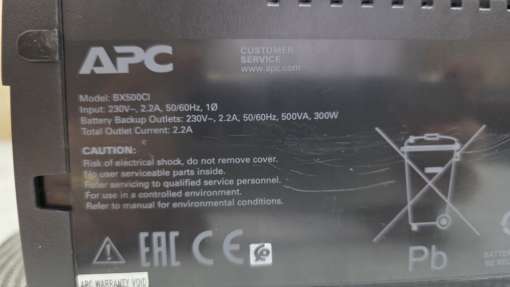 UPS Aps Back-UPS BX500CI