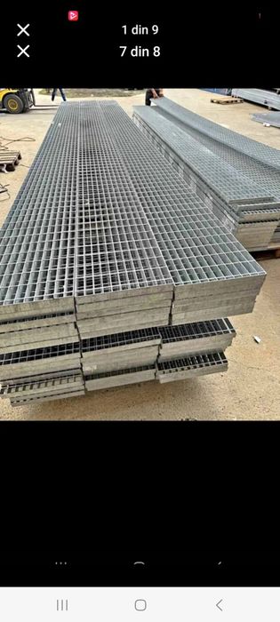 Trepte metalice zincate antiderapante rezistente la intemperii și coroziune debitam la dimensiunea dorită de client oferim transport în toată tara