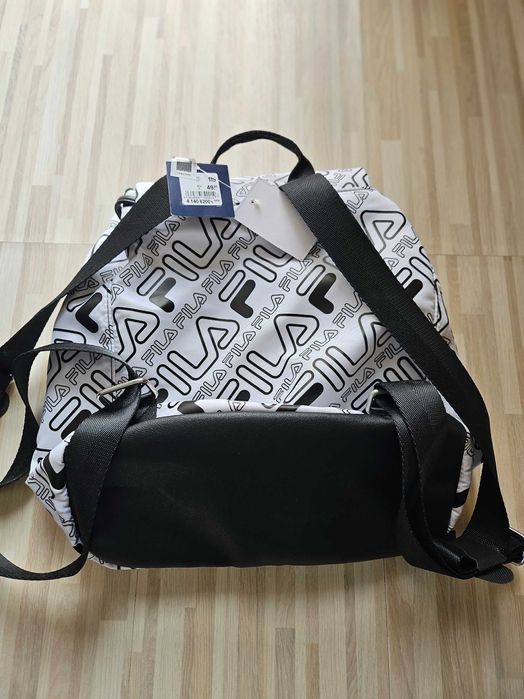 Раница FILA, бяло и черно