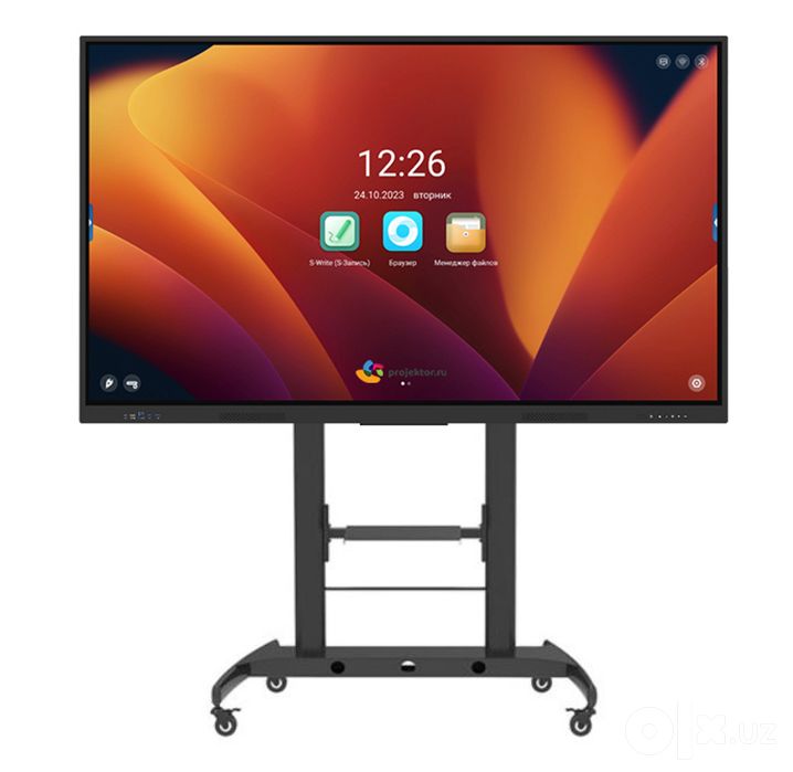 Интерактивная доска сенсорная панель 86 ANDROID 4K 8+128gb ssd