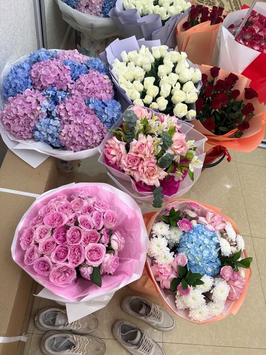 Цветы букеты свежие