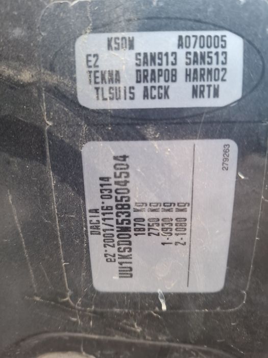 Elemente Caroserie Dacia Logan MCV 15dci Fabricat 2008