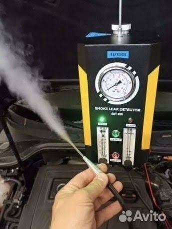 Проверка дымом на подсос воздуха авто