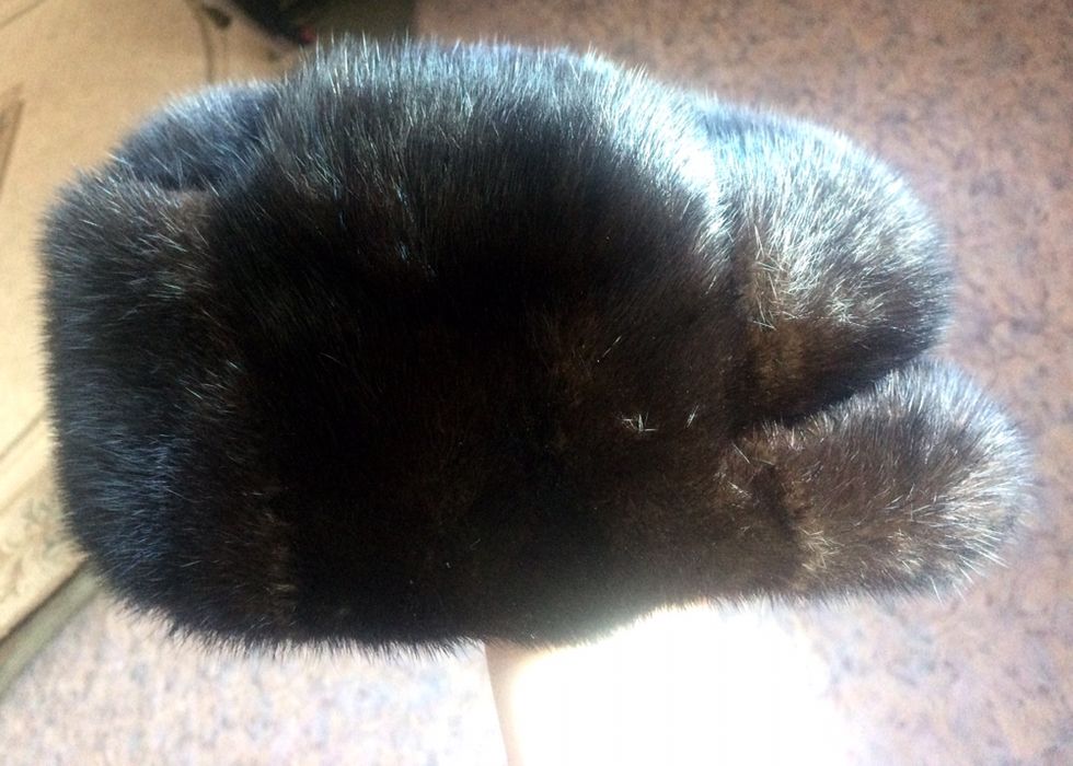 Норковая шапка мужская