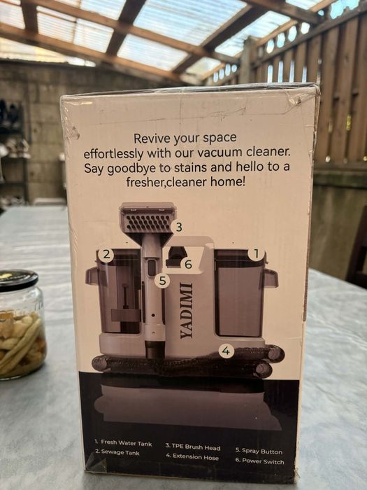 Aspirator injectie-extractie 12000Pa NOU – curatare canapele, saltele,