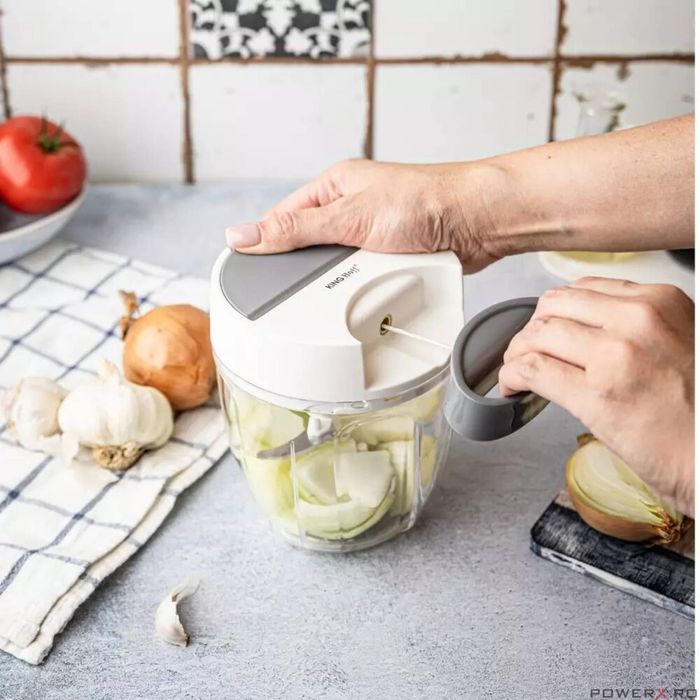 Dispozitiv pentru tocat legume si fructe, alb, diametru 12,5 cm,