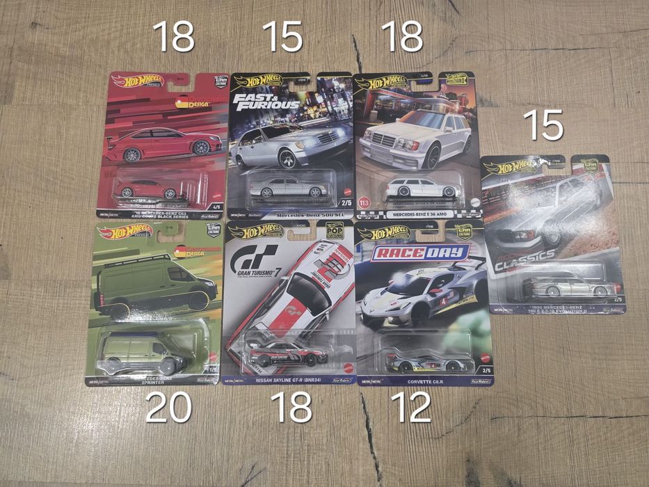 Hot wheels колички