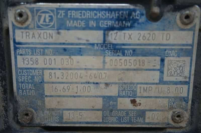 Cutie de viteze ZF 12TX2620DD MAN TGS 8x4 - Piese de schimb MAN