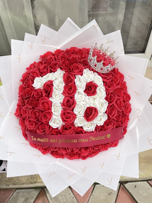 Buchet trandafiri din sapun