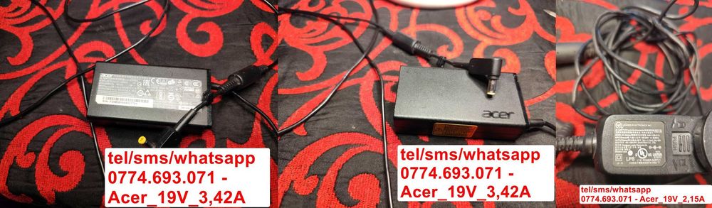 Incarcator laptop Acer 19V, Packard Bell 19v alimentator ACER original