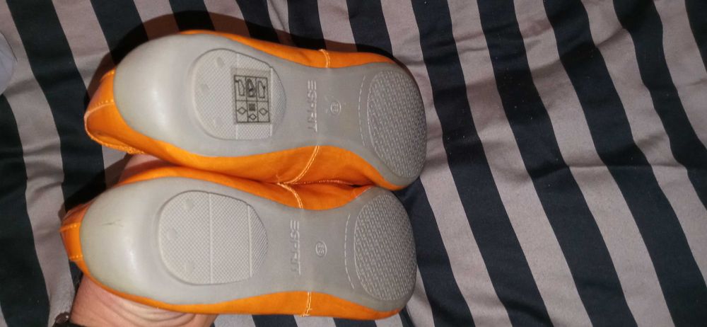 Esprit Balerini mocasini dama orange lac marimea 38