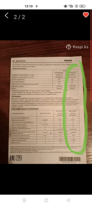 Телевизор PHilips