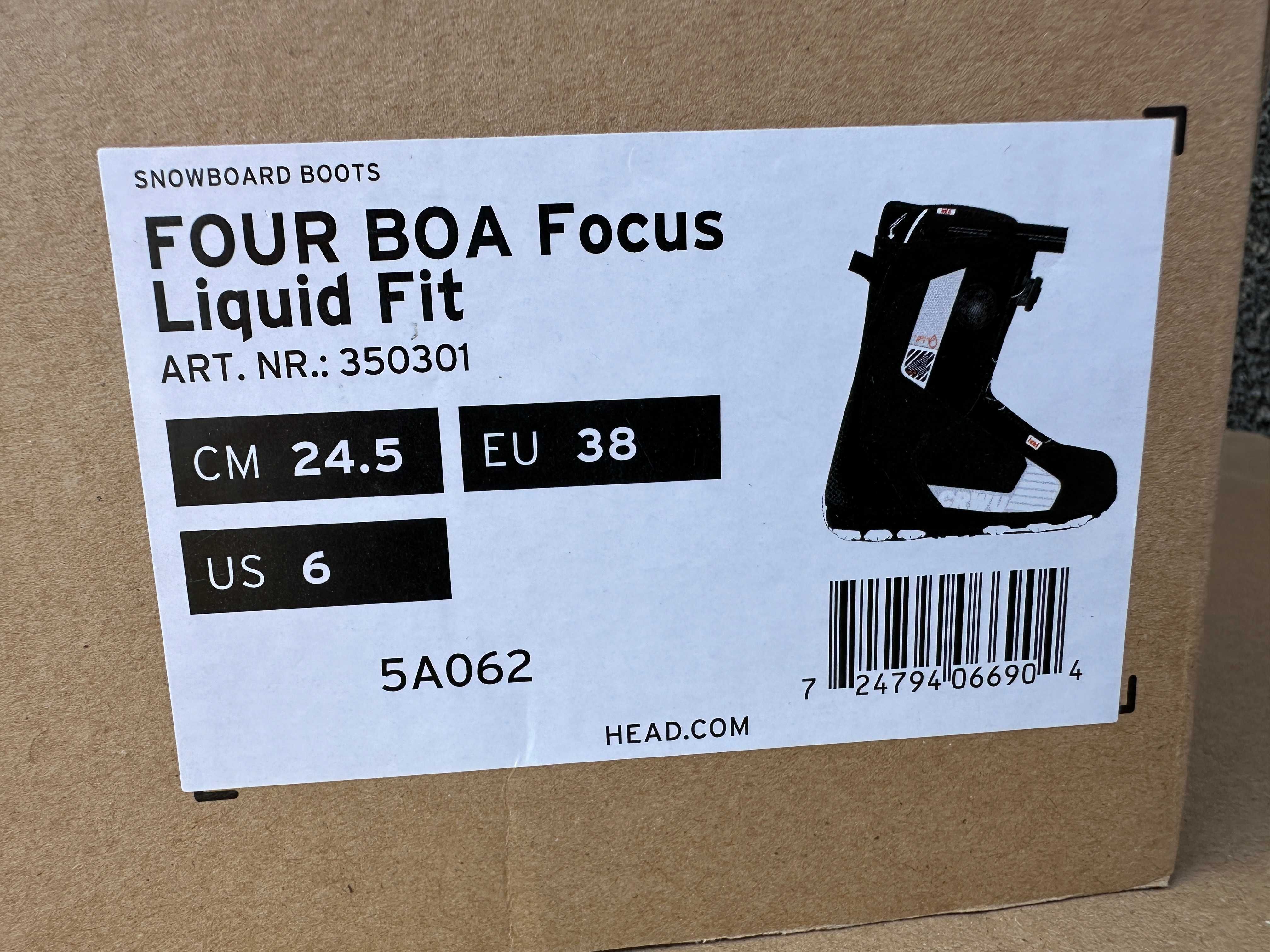 Boots noi head four boa focus liquid fit mondo 24,5 europa 38