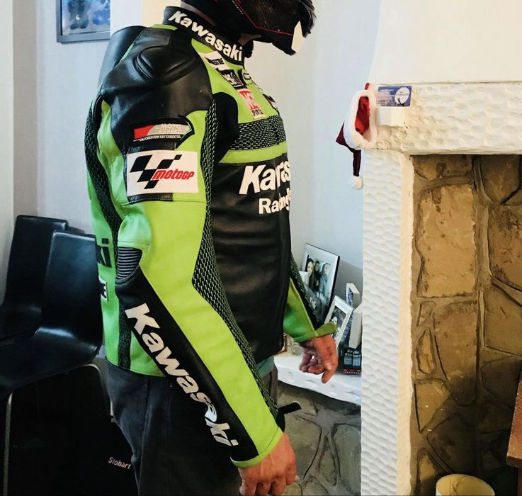 Echipament moto piele din 2 piese
