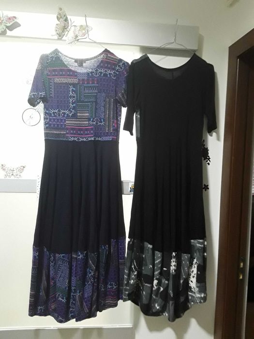 Rochițe lungi noi M 42  model gogoșar ,bumbac vascoza ambele 80 lei