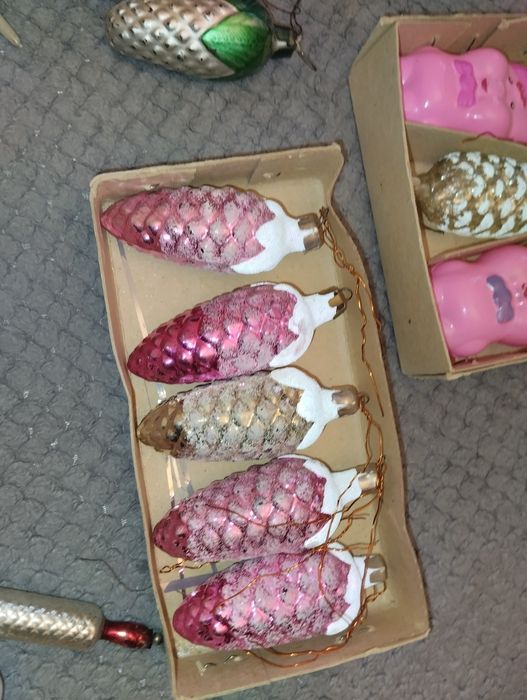 Советские ёлочные игрушки/гирлянды