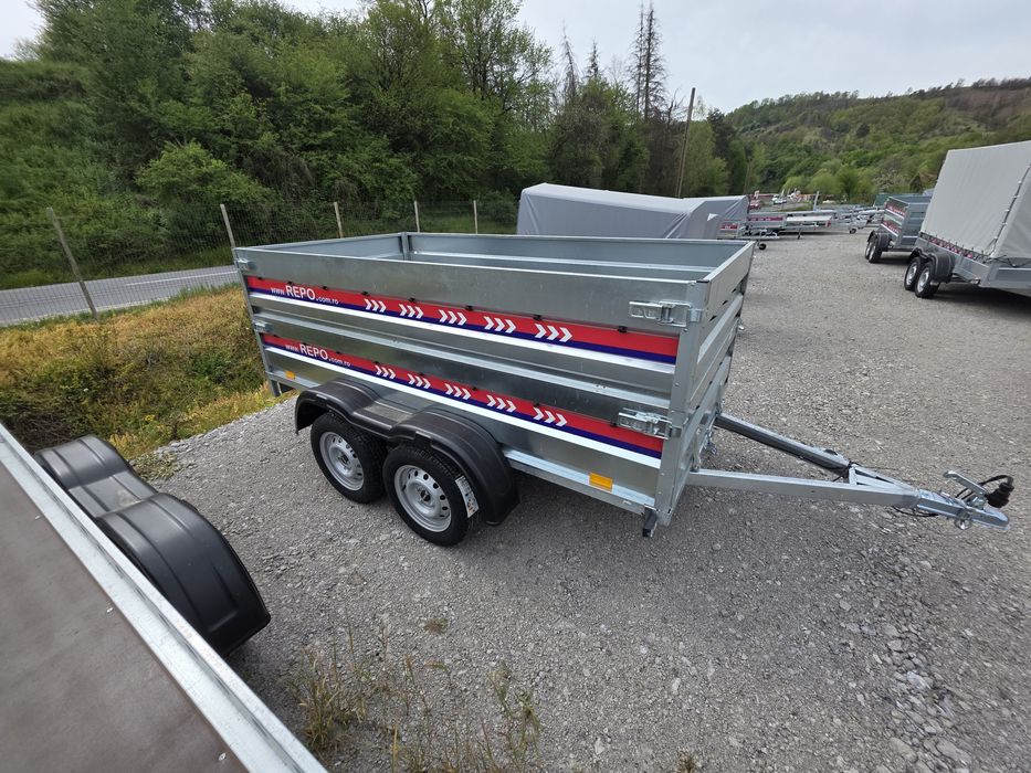 Remorca 2600 x 1350 x 780 mm dublu ax 750 kg