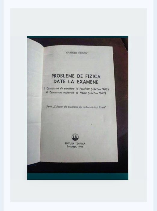 Probleme de fizica date la olimpiade