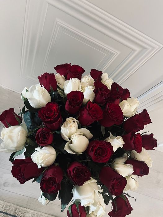 красивый букет, розы 51шт