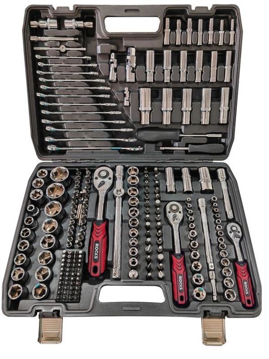 Trusă profesională scule 1/2", 3/8", 1/4" – 216 piese