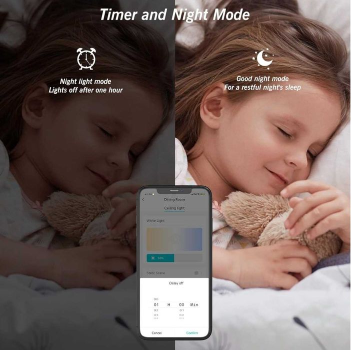 Aplica Led, Plafoniera incastrata, 3 intensități, Alexa