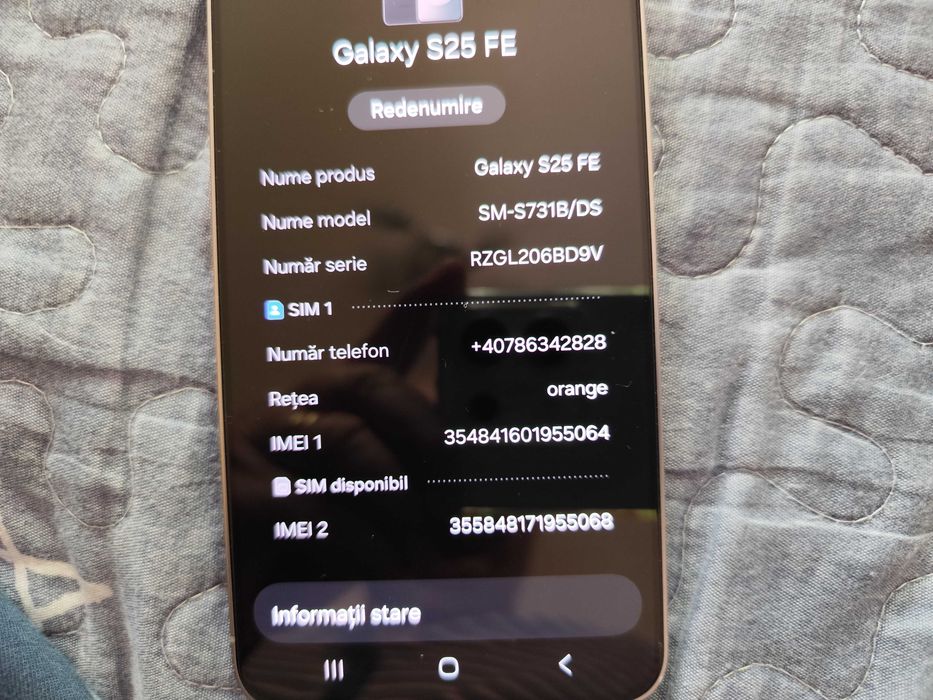 Vand Samsung s25 fe , incarcatoare 100w