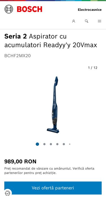 Aspirator Vertical Bosch Nou Sigilat