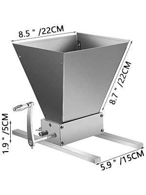 Moara Macinare Malt Bere (homebrew) cu 2 role, ajustabila