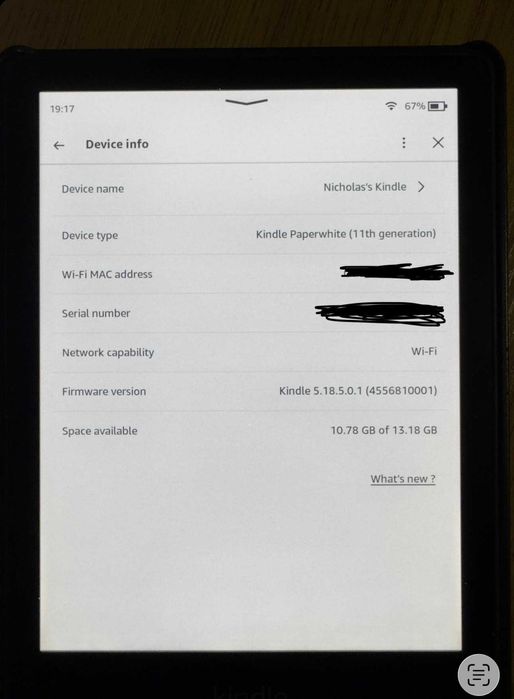 Kindle Paperwhite 11th generation 16GB с подсветка с бонус калъф