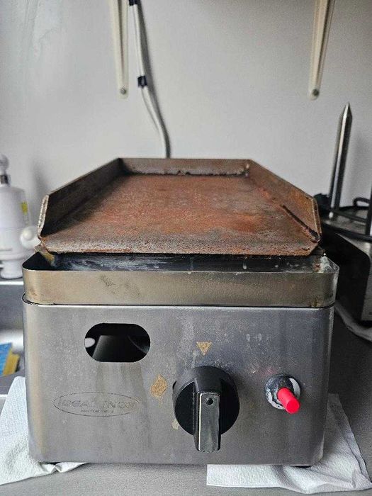 Aparat profesional Hotdog, friteuză pe gaz, crepieră pe gaz, grill pe gaz