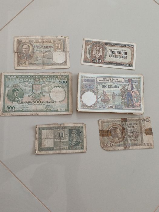 Lot Colecție 79 Bancnote Regatul Iugoslaviei & Serbia (1929-1941)