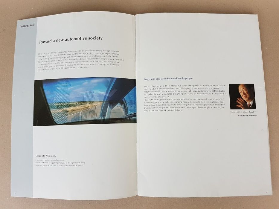 Honda Motor Co каталог на Английски език Хонда Мотор Къмпани