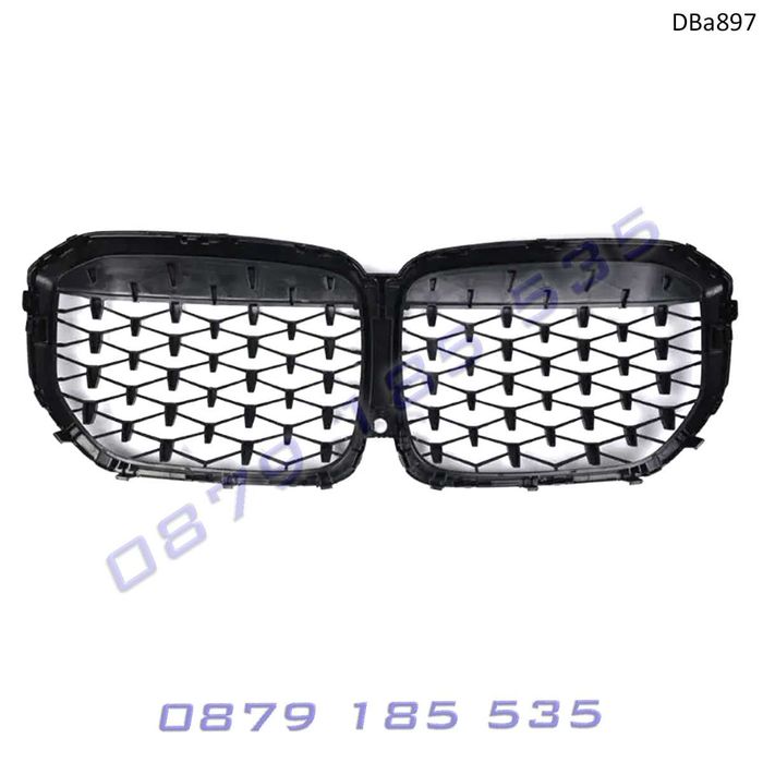 Тунинг бъбреци Диамант хром BMW X5 G05 18-23 решетки черни предни бмв