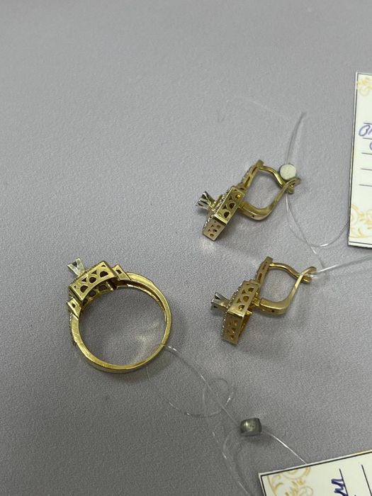 Комплект с бриллиантами #АК127150