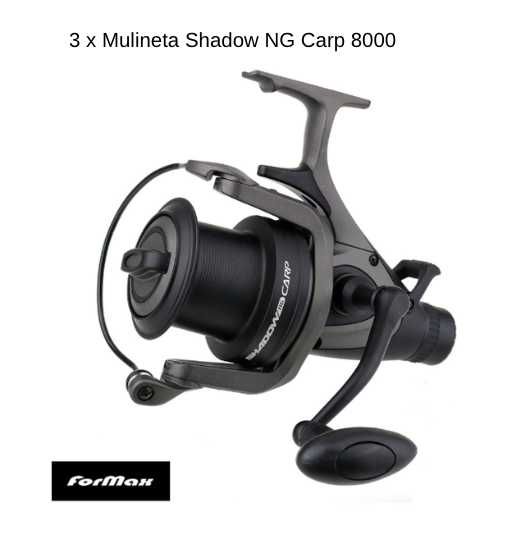 Set 3 lansete Formax AVATAR + 3 mulinete FORMAX Shadow 8000 + Rod pod Tork 3 posturi