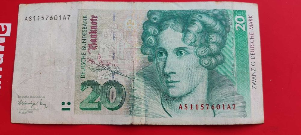 Продавам банкноти от 50 и 20 Дойче марки
