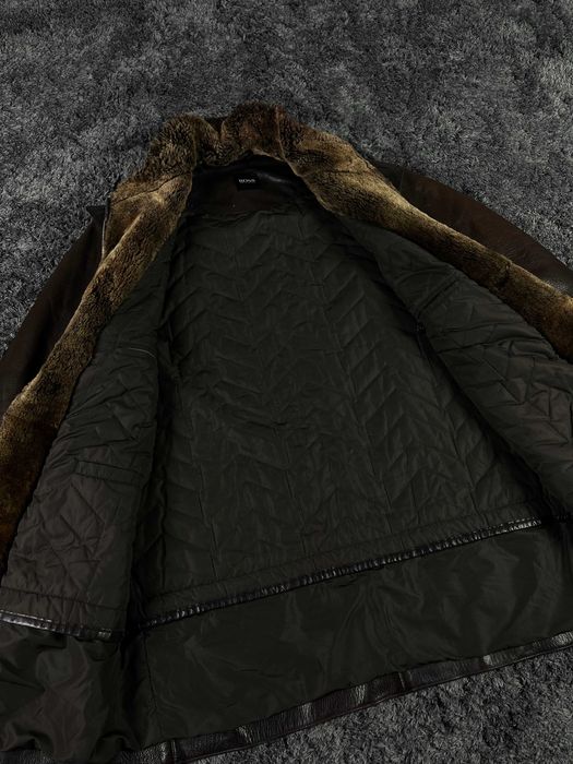 Hugo Boss Camlain Brown Calf Leather Jacket Мъжко Кожено Яке