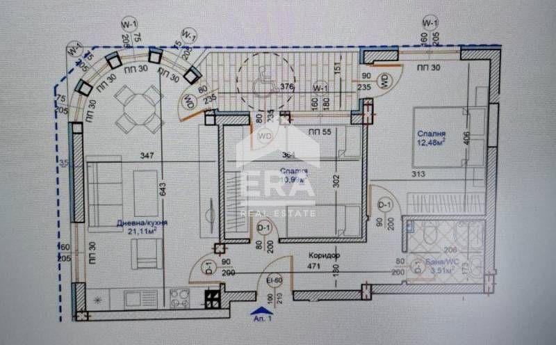 Продава се Тристаен апартамент в Варна, Център - 88 кв.м за 2910 €/кв.м - Снимка #3
