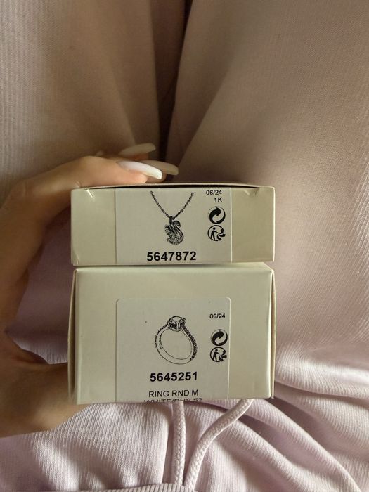Swarovski колие и пръстен