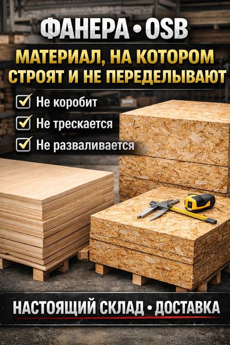 Фанера ОСБ-плиты