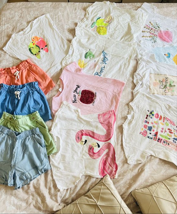 Лот свежи тениски ZARA, H&M, Waikiki.Чудесни блузи Mayoral, Zara , H&M