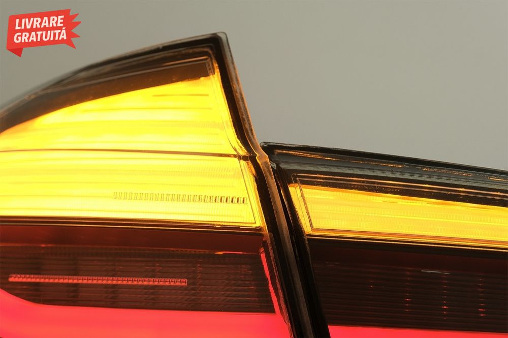 Stopuri LED M Look Black Line BMW Seria 3 F30 (2011-2019) LCI Design c